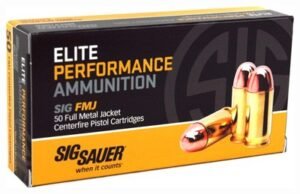 SIG AMMO 9MM 115GR FMJ 50RD - 10BX/CS