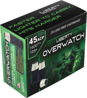 LIBERTY OVERWATCH 45 ACP - 105GR HP 20RD 10BX/CS