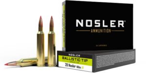 NOSLER 28 NOSLER 160GR - BALLISTIC TIP 20RD 10BX/CS