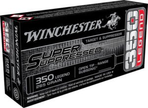 WINCHESTER SUPER SUPPRESS 350 - LEGEND 255GR FMJ 20RD 10BX/CS