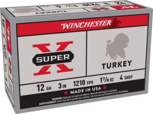 WINCHESTER SUPER-X TURKEY 12GA - 3" 1-7/8OZ #4 10RD 10BX/CS