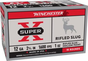 WINCHESTER SUPER-X 12GA 2.75" - 1OZ SLUG 15RD 10BX/CS