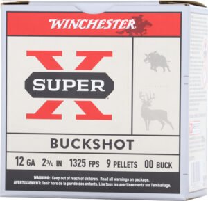 WINCHESTER SUPER-X 12GA 2.75" - 00 BUCK 9 PELLETS 25RD 10BX/CS