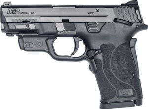 S&W SHIELD M2.0 M&P 9MM EZ - BLACK THUMB SAFETY RED LASER