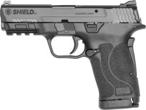 S&W SHIELD EZ 30 SUPER CARRY - BLACKENED SS/BLK NO THUMB SFT