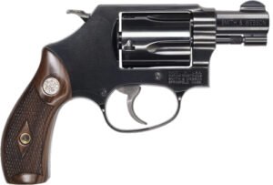 S&W 36 CLASSIC 38SPL+P 1.875" - FS BLUED CHECKERED WOOD NO LOK