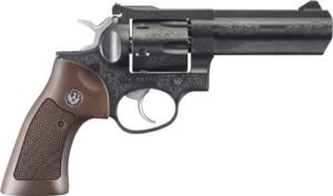 RUGER GP100 DELUXE 4" ENGRAVED - BLUED ADJ. (TALO)