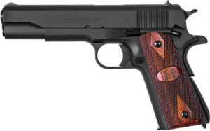 AUTO-ORDNANCE 1911A1 45ACP - MATTE BLACK WOOD GRIPS US LOGO