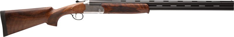 Stevens 555E O/u 12GA 28″ MC5 – Silver Engraved/walnut