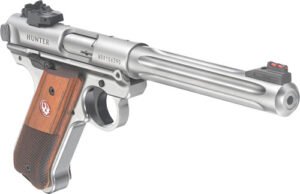 RUGER MARK IV HUNTER 22LR - 6.88" FLUTED BULL AS S/S WOOD