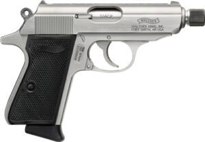 WALTHER PPK/S SD 32ACP FS 7RD - STAINLESS BLACK GRIPS