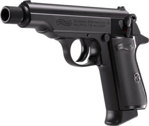 WALTHER PP SD 32ACP BLACK 8RD - THREADED BARREL BLACK GRIPS
