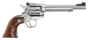 RUGER SINGLE-NINE 22WMR 9-SHT - 6.5" AS STAINLESS HARDWOOD
