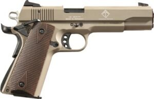 GERMAN SPORT 1911 22LR - 5" TAN/FAUX WOOD GRIPS 10RD