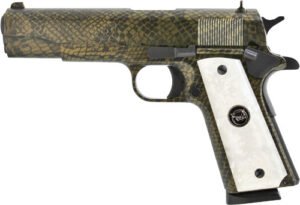 IVER JOHNSON 1911A1 MOCCASIN - 45ACP 5" FS 8RD SNAKESKIN