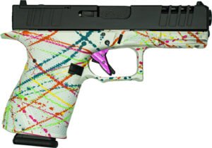 GLFA 19 STRIKER 9MM 4" 15 SHOT - BLK SLIDE SPLATTER WHITE FRAME