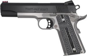 COLT COMPETITION 45ACP 5" 8RD - TWO TONE BLACK GREY G10 GRIPS