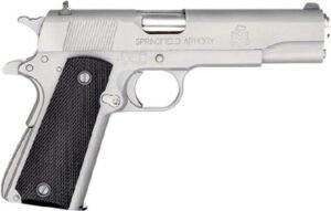SPRINGFIELD MIL-SPEC 1911   45 - ACP 5" 7RD STAINLESS CA COMP