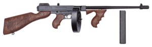 THOMPSON 1927A1 45ACP CARBINE - W/50 ROUNDS DRUM & 20RND. MAG.