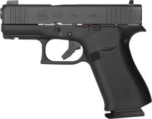 GLOCK 43X 9MM LUGER FS 10-SH - W/ AMERIGLO SIGHTS FRONT RAIL