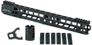 MANTICORE TRANSFORMER RAIL - 15" GEN II BLACK FOR AR-15