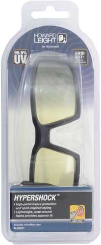 HOWARD LEIGHT HYPERSHOCK - GLASSES BLACK FRAME/AMBER LENS - Image 2