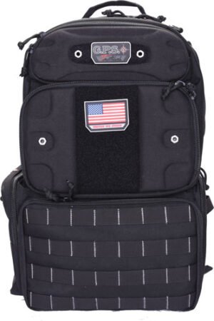 GPS TACTICAL RANGE BACKPACK - TALL W/WAIST STRAP BLACK NYLON