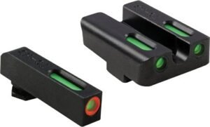 TRUGLO SIGHT SET FOR GLOCK LOW - TFX PRO GREEN/ORANGE OUTLINE