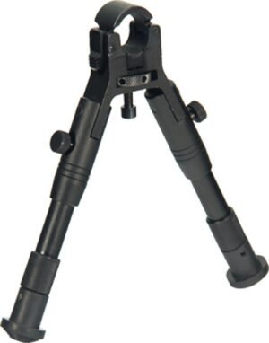 UTG BIPOD CLAMP ON CENTER HT - 6.2"-6.7" W/RUBBER FOOT PADS