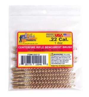PROSHOT .22 CAL. CENTERFIRE BRUSH - 12 QTY. BULK PACK 22CF-D