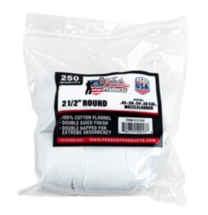 PROSHOT 21/2IN ROUND PATCHES - .45 CAL. TO .58 CAL. - 250 COUNT 21/2-250