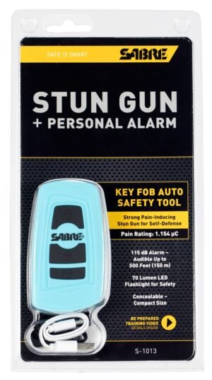 SAB KEYFOB STUN GUN TEAL
