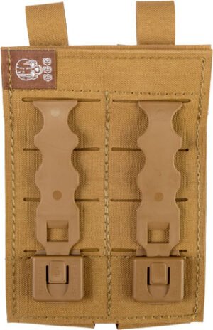 GREY GHOST DOUBLE PISTOL MAGNA - MAG POUCH LAMINATE COYOTE BRN