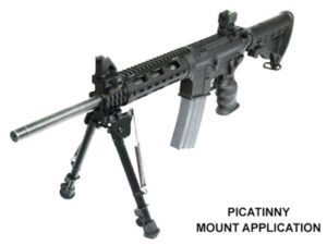 UTG BIPOD TACTICAL OP 8-12.4" - PICATINNY MOUNT W/STUD ADAPTER