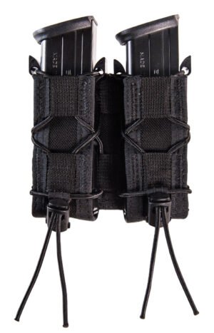 High Speed Gear 13PT12BK TACO Mag Pouch Double Black Nylon Belt Compatible w/ Pistol