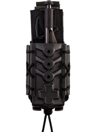 High Speed Gear 11TQK0BK Taco  Black Kydex, 2" Belt Clip/MOLLE U-Mount, Compatible w/ Most Tourniquets