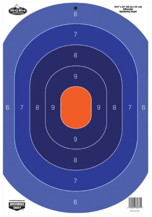 Birchwood Casey 35763 Dirty Bird  Silhouette Tagboard Target 16.50" x 24" 3 Per Pkg