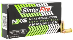 SinterFire Inc SF10125NXG Next Generation (NXG)  10mmAuto 125gr Lead Free Ball 50 Per Box/20 Case