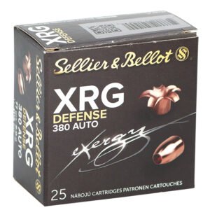 Sellier & Bellot SB380XA XRG Defense 380 ACP 77gr Solid Copper Hollow Point 25 Per Box/40 Case