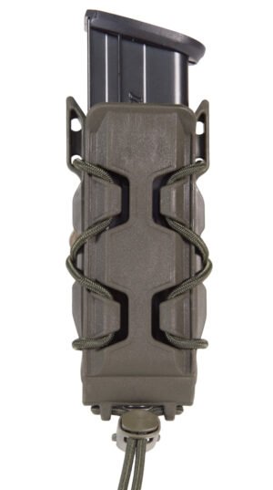 High Speed Gear 16PT01OD TACO V2 Mag Pouch Single, OD Green Polymer, Belt Clip/MOLLE U-Mount, Compatible w/ Pistol Mags