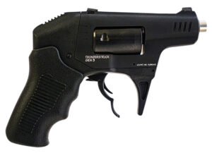 Standard Mfg S333GENIII Thunderstruck Gen III 22 WMR 8rd Shot 2.25" Black Double Barrel Black Hardcoat Anodized Aluminum Frame Black Cylinder Black Finger Grooved Polymer Grips