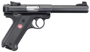 Ruger 40183 Mark IV Target *CA Compliant 22 LR 10+1 5.50" Blued Bull Barrel, Blued Aluminum Frame, Black Checkered Polymer Grip, Right Hand