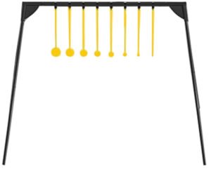 Caldwell 4002310 Challenge Target Rimfire KYL Black/Yellow AR500 Steel Standing Includes 8 Targets
