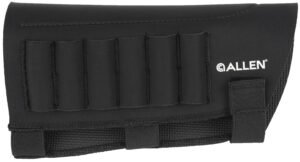 Allen 18427 Buttstock Shell Holder  Black Neoprene 223-300 Win Magnum 6rd Velcro Mount