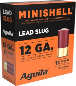 Aguila 1CHB1386 Minishell  12Gauge 1.75" 7/8oz 25 Per Box/10 Case
