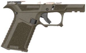 Sct Manufacturing 0226020000IB Sub Compact  Compatible w/ Glock 43X/48 OD Green Polymer Frame Aggressive Texture Grip