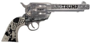 Traditions SAT73132FT 1873  45 Long Colt 6rd 5.50" Nickel White PVC Grip