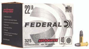 Federal AM22 Champion Training Auto Match 22LR 40gr Lead Round Nose 325 Per Box/10 Case *Bulk