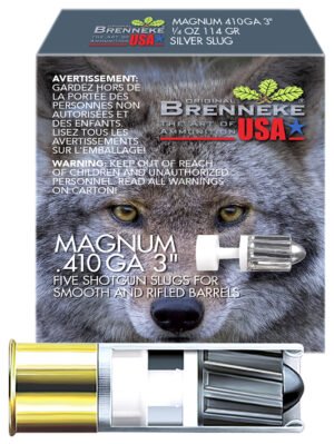 Brenneke SL4103M Magnum  410Gauge 3" 1/4oz Slug Shot 5 Per Box/90 Case