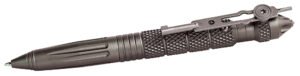 Uzi Accessories UZITACPEN4GM Tactical Pen  Gun Metal Aluminum 6" Features Glass Breaker/Cuff Key